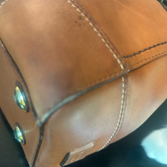 Coach Hampton Brown Leather Satchel, Very VTG - Picture 8 of 13